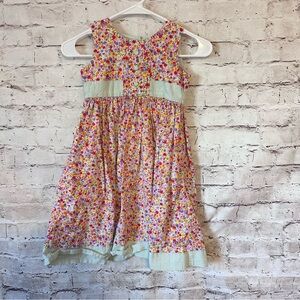 Strasburg Multicolor Floral Kids Dress